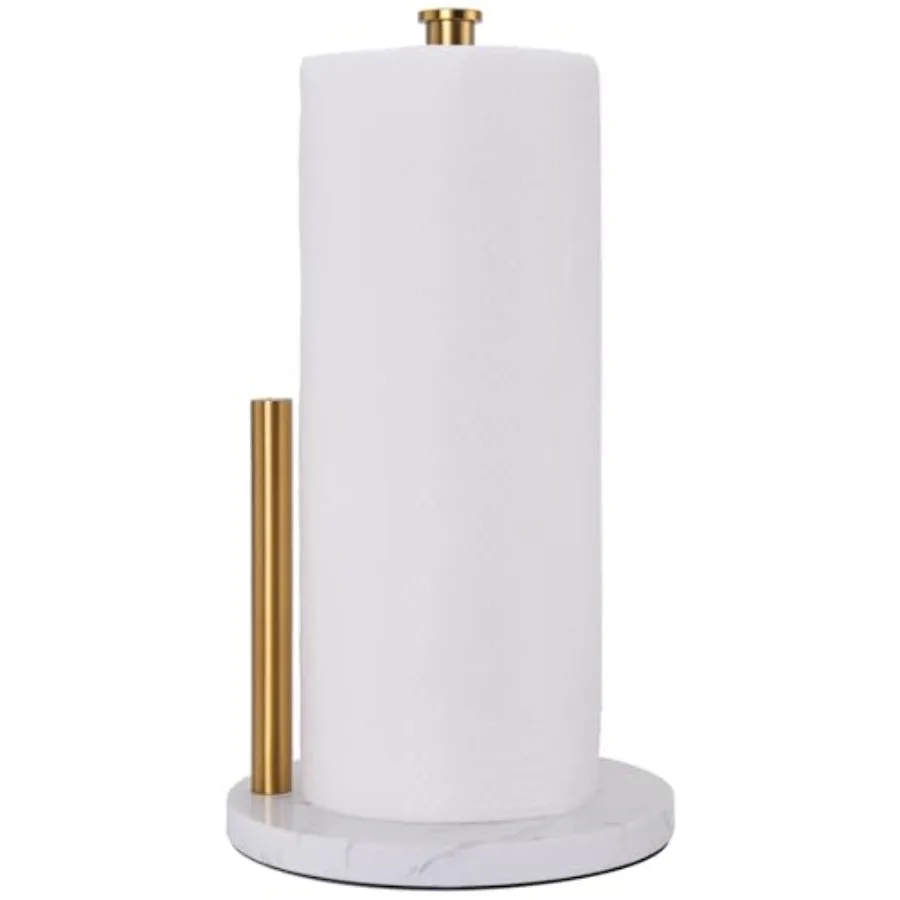 Freestanding Paper Towel Holder for Kitchen Countertop - Non-Slip Marble Base, Stainless, Fits Standard and Double Rolls
Freestanding Paper Towel Holder for Kitchen Countertop - Non-Slip Marble Base, Stainless, Fits Standard and Double Rolls