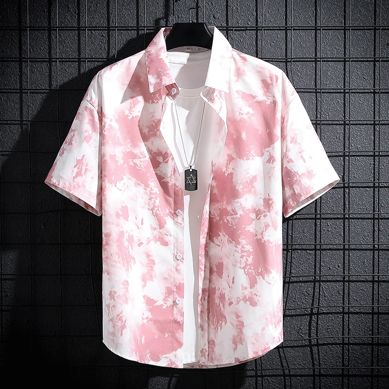 Men and Women's Short-Sleeved Printed Shirt, Casual Beach Clothes, Personality Thin Couple Tops, New
Men and Women's Short-Sleeved Printed Shirt, Casual Beach Clothes, Personality Thin Couple Tops, New