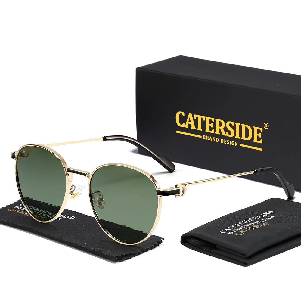 Солнцезащитные очки CATERSIDE Retro с круговой поляризацией, мужские и женские, премиум-класса, с легкой металлической оправой, для активного отдыха, вождения и путешествий
Солнцезащитные очки CATERSIDE Retro с круговой поляризацией, мужские и женские, премиум-класса, с легкой металлической оправой, для активного отдыха, вождения и путешествий