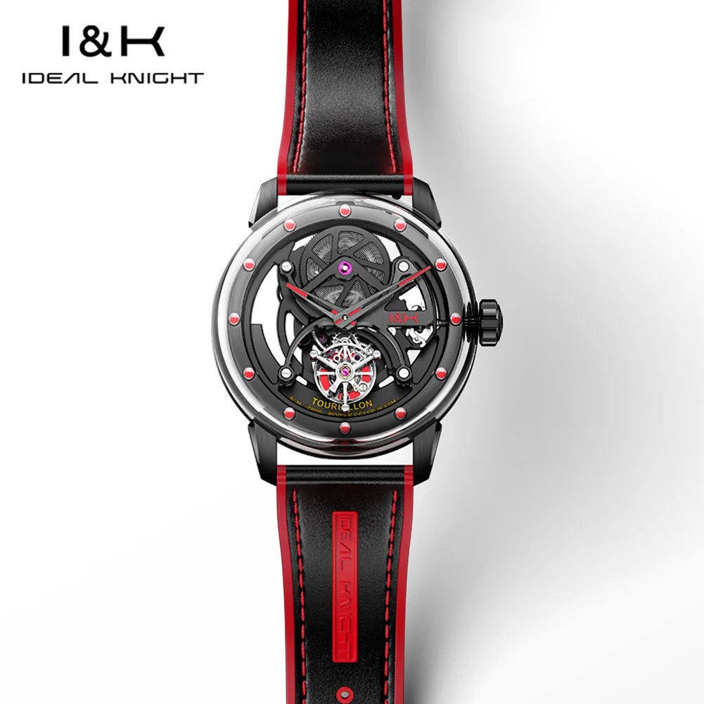 IDEAL KNIGHT Top Luxury Brand Men's Watch Real Tourbillon Skeleton Mechanical Watches for Men Waterproof Man Clock Gifts 6809
IDEAL KNIGHT Top Luxury Brand Men's Watch Real Tourbillon Skeleton Mechanical Watches for Men Waterproof Man Clock Gifts 6809