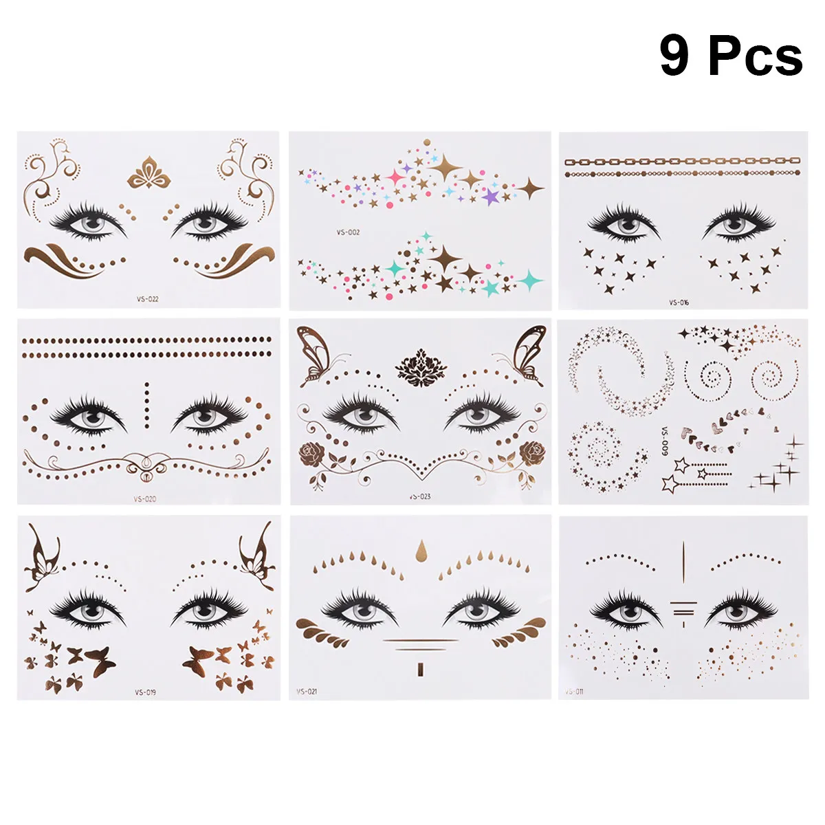 9 Pcs Cat Face Stickers Decorative Body for Adults Eye Shadow Makeup Crafts Gems
9 Pcs Cat Face Stickers Decorative Body for Adults Eye Shadow Makeup Crafts Gems