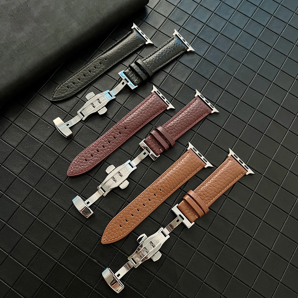 Ремешок кожаный премиум-класса для Apple Watch Band 49 мм 45 мм 41 мм 44 мм 40 мм 42 мм, браслет с пряжкой-бабочкой для iWatch 8 Ultra 7 6 5 4 SE
Ремешок кожаный премиум-класса для Apple Watch Band 49 мм 45 мм 41 мм 44 мм 40 мм 42 мм, браслет с пряжкой-бабочкой для iWatch 8 Ultra 7 6 5 4 SE
