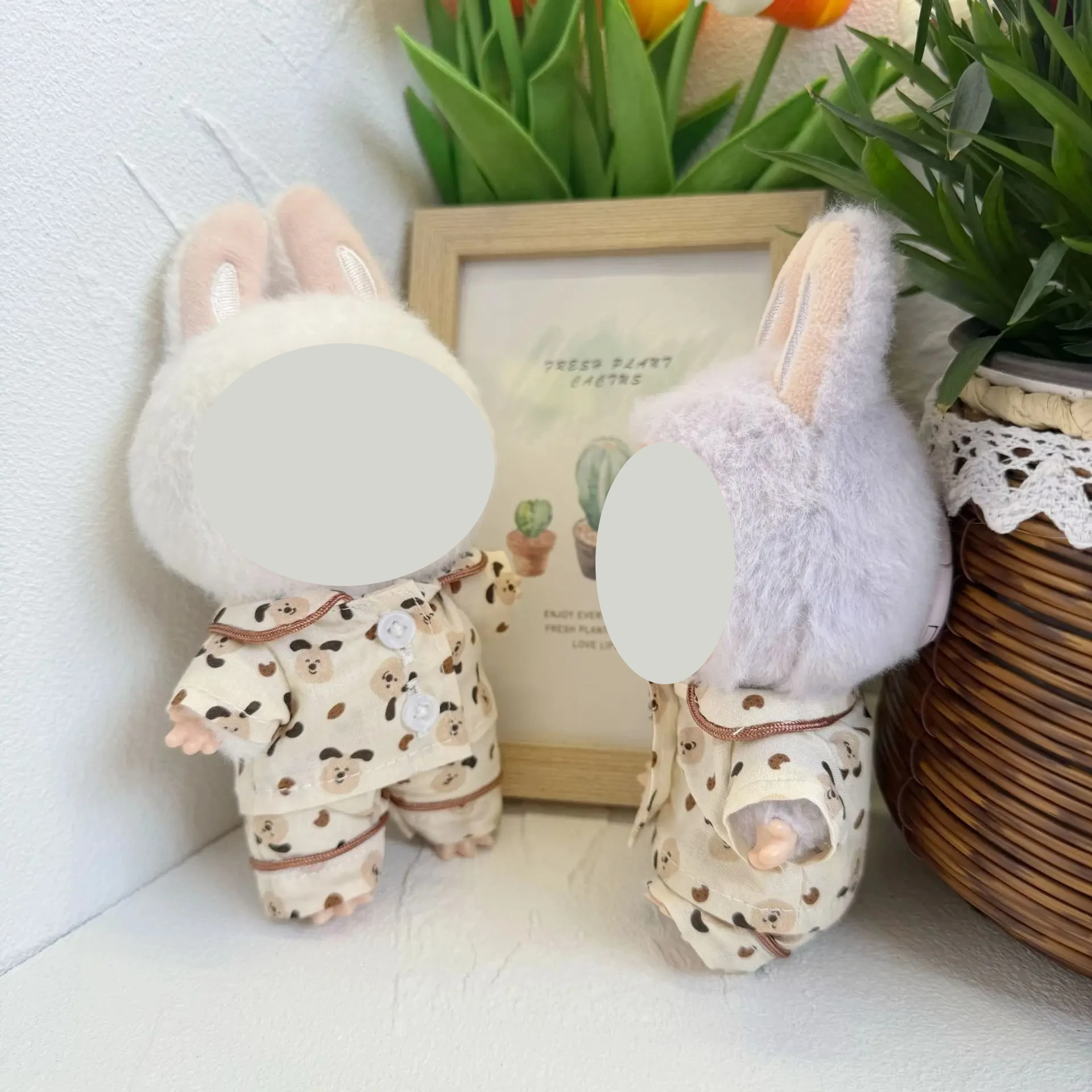 17cm/38cm Plush Doll'S Clothes Outfit Accessories For Korea Kpop Exo Labubu Idol Spring Wild Autumn Pajama Set Clothing Gift
17cm/38cm Plush Doll'S Clothes Outfit Accessories For Korea Kpop Exo Labubu Idol Spring Wild Autumn Pajama Set Clothing Gift
