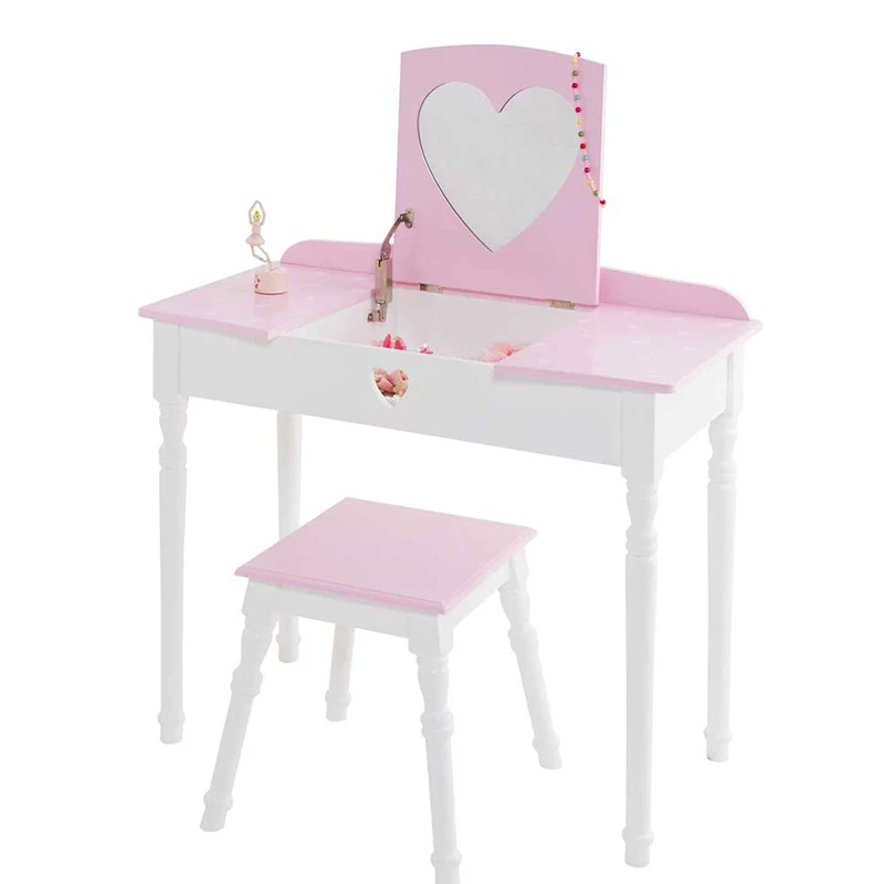2020 Hot selling Wooden Princess Dressing Table and Chair Set with Mirror
2020 Hot selling Wooden Princess Dressing Table and Chair Set with Mirror