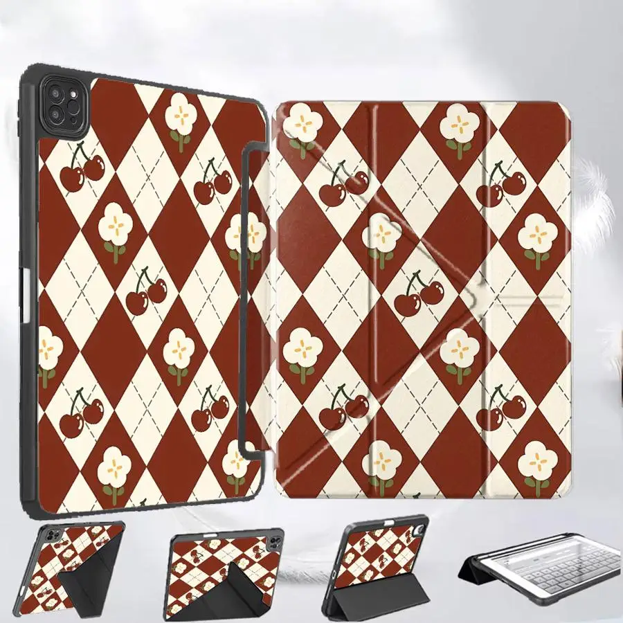 Чехол для планшета iPad Air 4 5 M3 M2 M4 11 дюймов, Mini 6 7, Pro 11-го, 10-го, 9-го, 8-го, 7-го поколений, 12.9 дюймов Pro 2025, с подставкой, цвет вишневый в клетку
Чехол для планшета iPad Air 4 5 M3 M2 M4 11 дюймов, Mini 6 7, Pro 11-го, 10-го, 9-го, 8-го, 7-го поколений, 12.9 дюймов Pro 2025, с подставкой, цвет вишневый в клетку