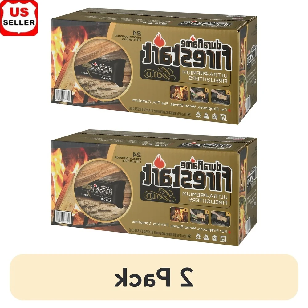 24 Pack Ultra Premium Fire Starters 4.5 oz Waterproof High Performance Fast Lighting 30 Minute Burn Indoor Outdoor Use
24 Pack Ultra Premium Fire Starters 4.5 oz Waterproof High Performance Fast Lighting 30 Minute Burn Indoor Outdoor Use