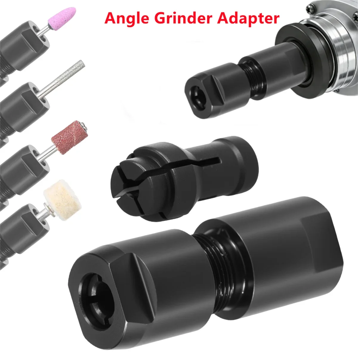 3/6mm Angle Grinder Modified Adapter to Straight Grinder Chuck for 100-type Angle Grinder 5/8in -11 Thread Cutting Woodworking
3/6mm Angle Grinder Modified Adapter to Straight Grinder Chuck for 100-type Angle Grinder 5/8in -11 Thread Cutting Woodworking