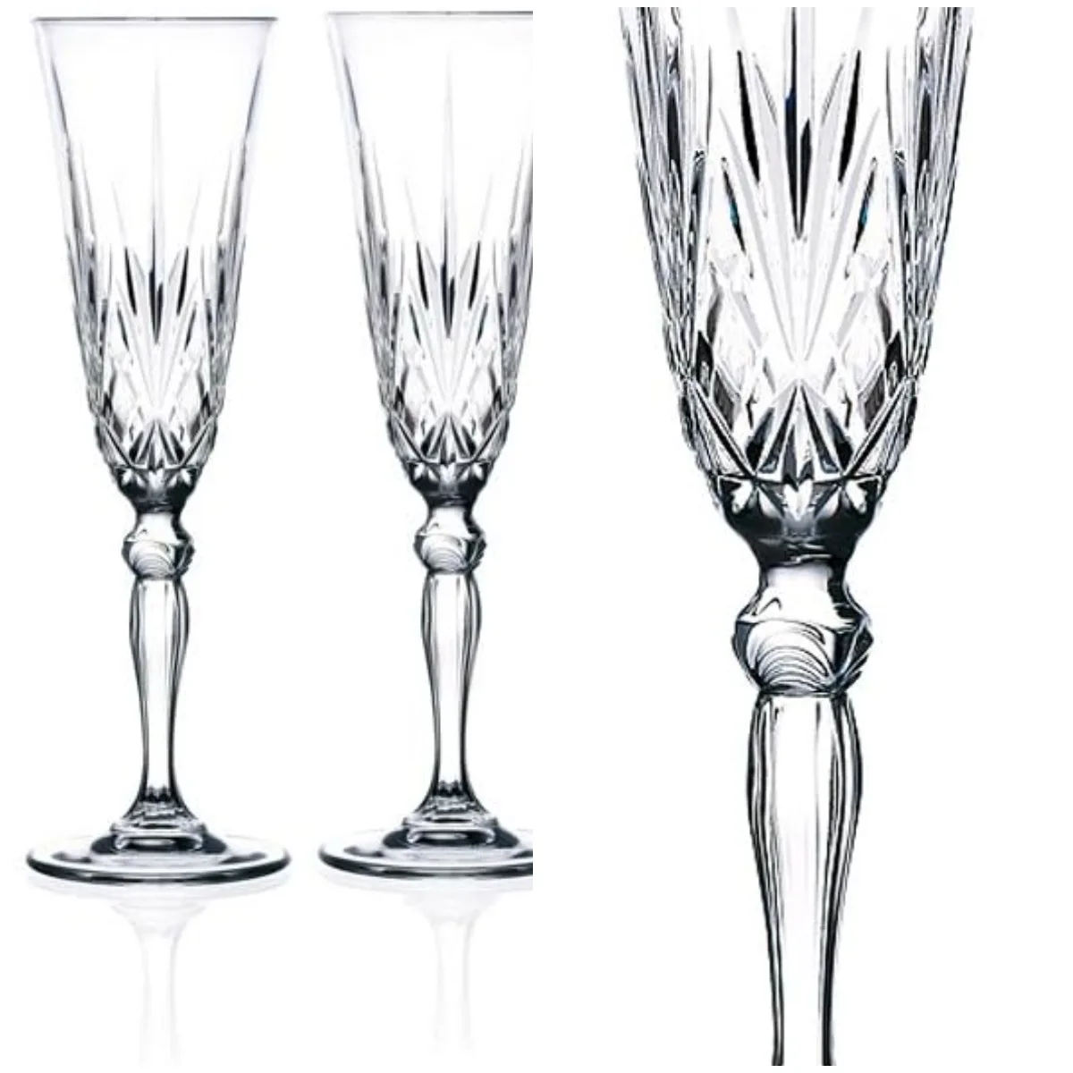 Lorenzo RCR Crystal Melodia Collection Champagne Flutes Glass Set
Lorenzo RCR Crystal Melodia Collection Champagne Flutes Glass Set