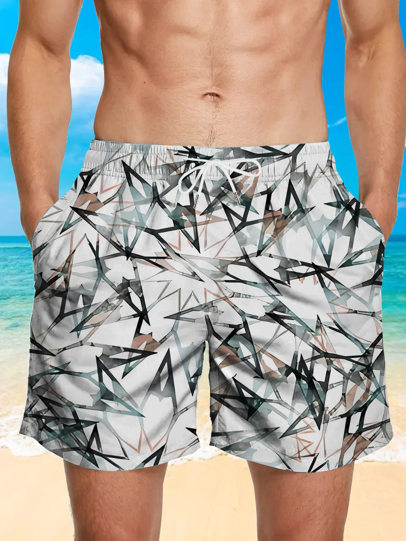 Polyester Quick Dry Men Shorts Retro Full Digital Print Beach Casual Board Pants
Polyester Quick Dry Men Shorts Retro Full Digital Print Beach Casual Board Pants
