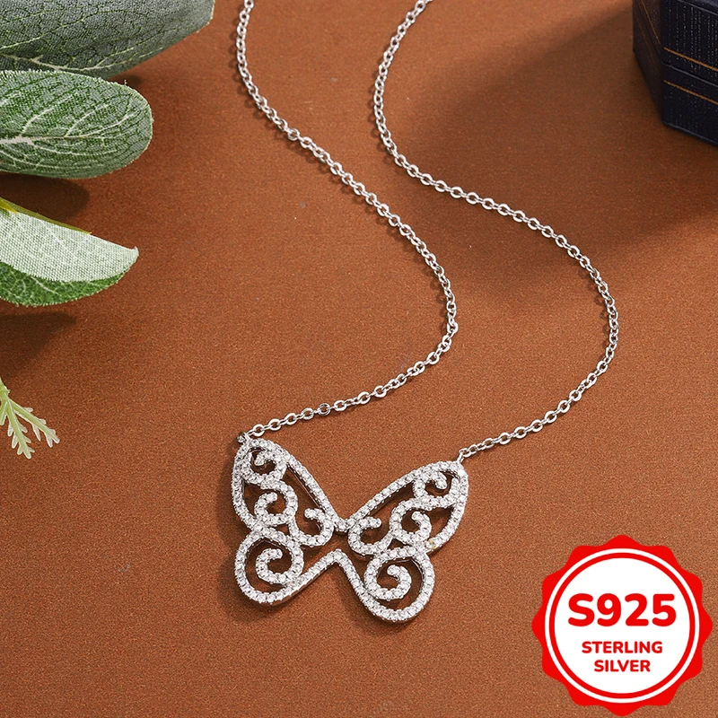 Creative and authentic S925 sterling silver hollow bow geometric pendant necklace women's niche design gift jewelry
Creative and authentic S925 sterling silver hollow bow geometric pendant necklace women's niche design gift jewelry