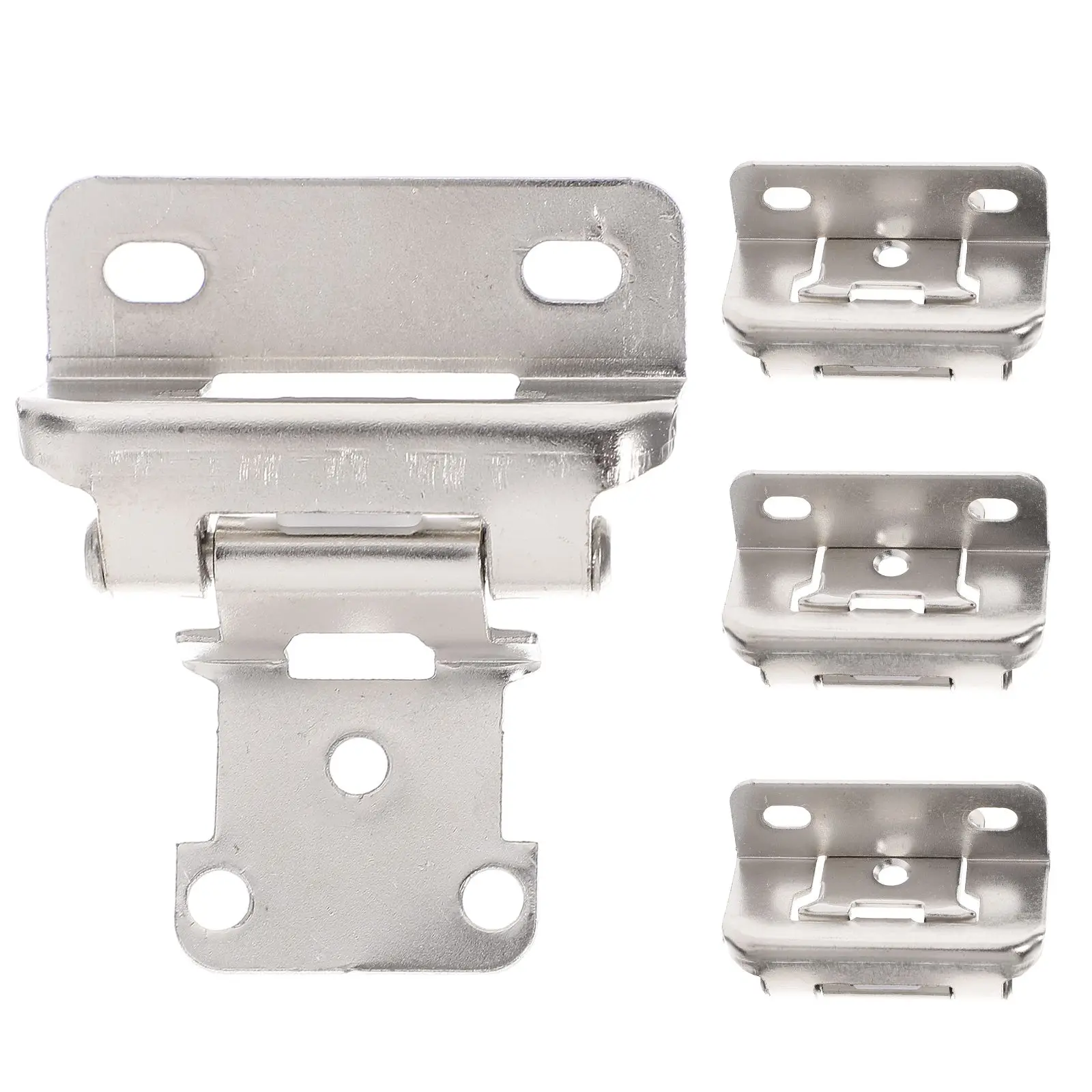 4 Pcs Self Closing Hinges Kitchen Cabinet White Nickel Durable Iron Anti Rust Reusable Cupboard Hinges
4 Pcs Self Closing Hinges Kitchen Cabinet White Nickel Durable Iron Anti Rust Reusable Cupboard Hinges