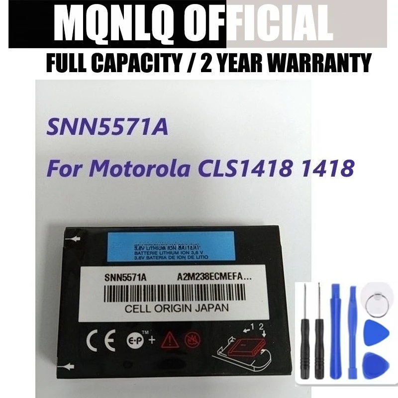 Battery compatible For Motorola CLS1418 1418 Interphone SNN5571A 3.6V battery Bateria + Tools
Battery compatible For Motorola CLS1418 1418 Interphone SNN5571A 3.6V battery Bateria + Tools