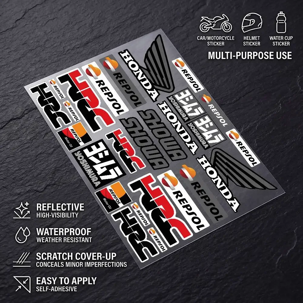 FOR HONDA RACING Universal Waterproof Reflective Decorative Decals Scratch Hide For Car Motorcycle Helmet Fridge
FOR HONDA RACING Universal Waterproof Reflective Decorative Decals Scratch Hide For Car Motorcycle Helmet Fridge