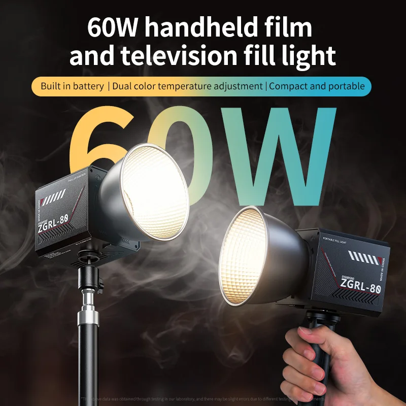 Portable LED Video Light COB Bi-Color photography light Bowens Mount for Livestreaming Handheld Outdoor Shooting Light ZGRL80
Portable LED Video Light COB Bi-Color photography light Bowens Mount for Livestreaming Handheld Outdoor Shooting Light ZGRL80