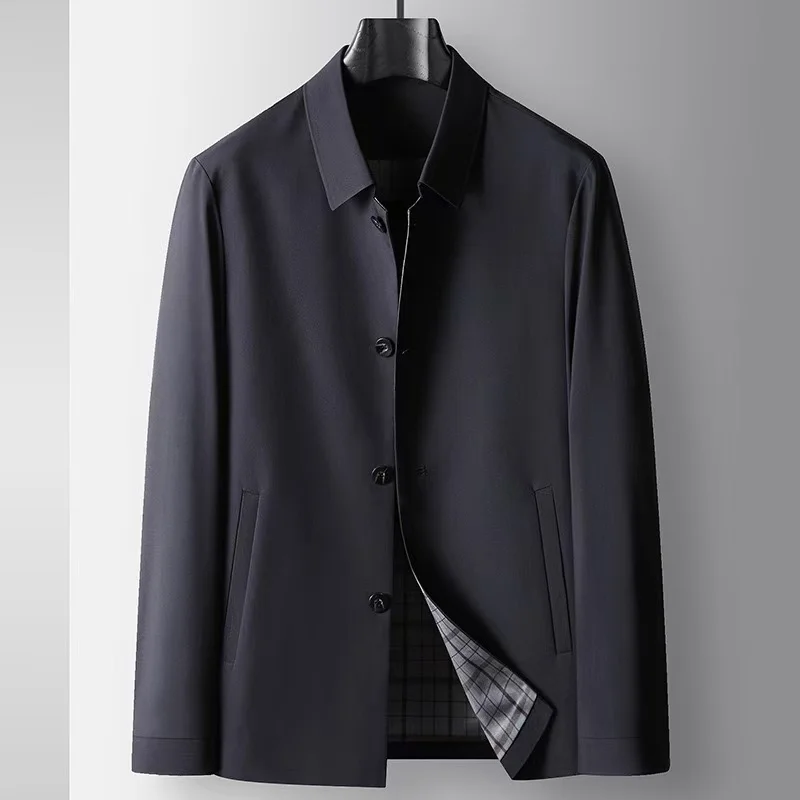 2025 Spring and Autumn New Men's Collar Jacket, Light Luxury Business Leisure, No Heat, Middle aged and Youth Executive Jacket
2025 Spring and Autumn New Men's Collar Jacket, Light Luxury Business Leisure, No Heat, Middle aged and Youth Executive Jacket