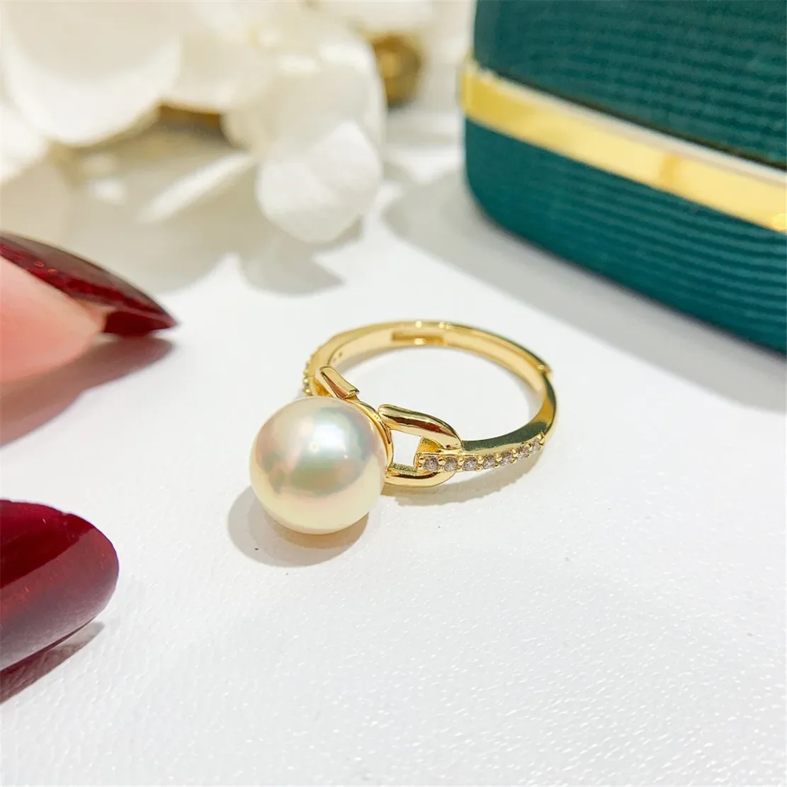 925 Stamped Alloy Gold-Plating Adjustable Pearl Ring Holder DIY Jewelry Findings, Craft Supplies for Handmade Rings No Pearl
925 Stamped Alloy Gold-Plating Adjustable Pearl Ring Holder DIY Jewelry Findings, Craft Supplies for Handmade Rings No Pearl