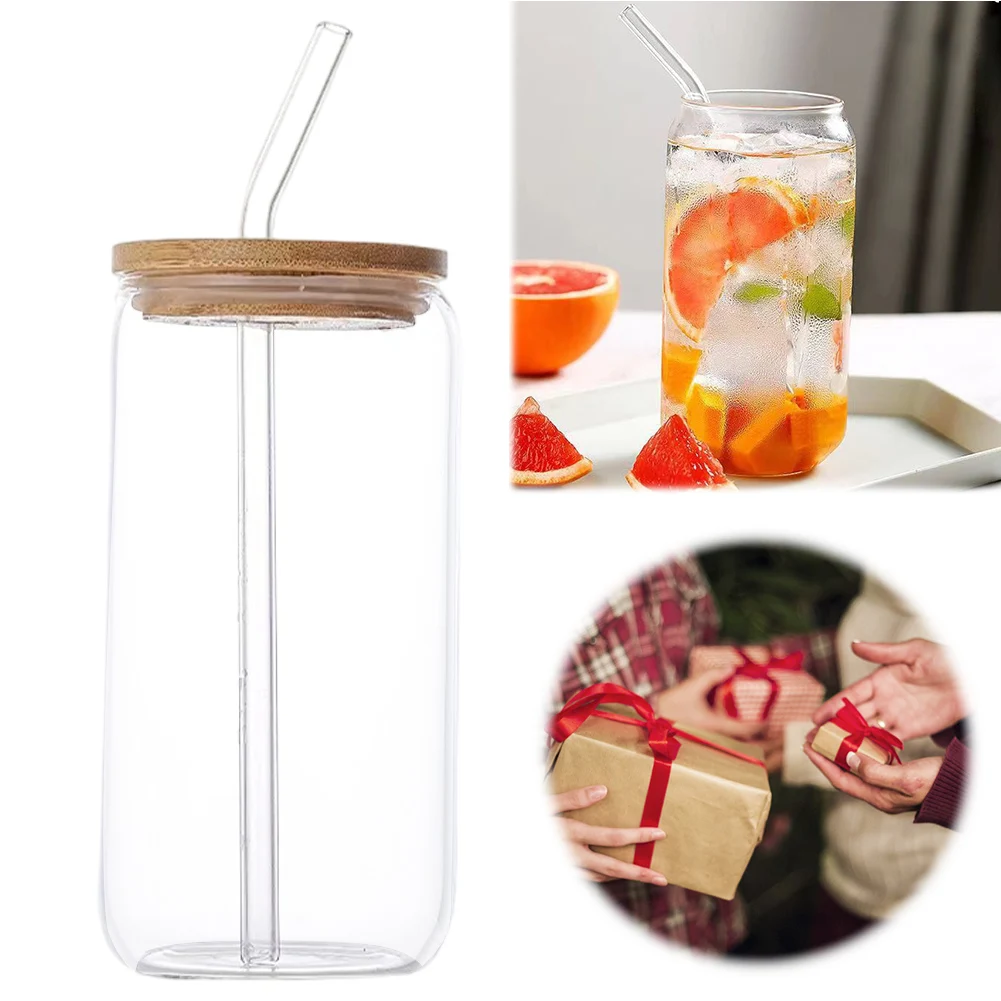 500ML/16oz Glass Cups with Lids and Straws Can Shaped Glass Cups Beer Glasses Tea Cup Iced Coffee Cups for Cocktail Whiskey Gift
500ML/16oz Glass Cups with Lids and Straws Can Shaped Glass Cups Beer Glasses Tea Cup Iced Coffee Cups for Cocktail Whiskey Gift
