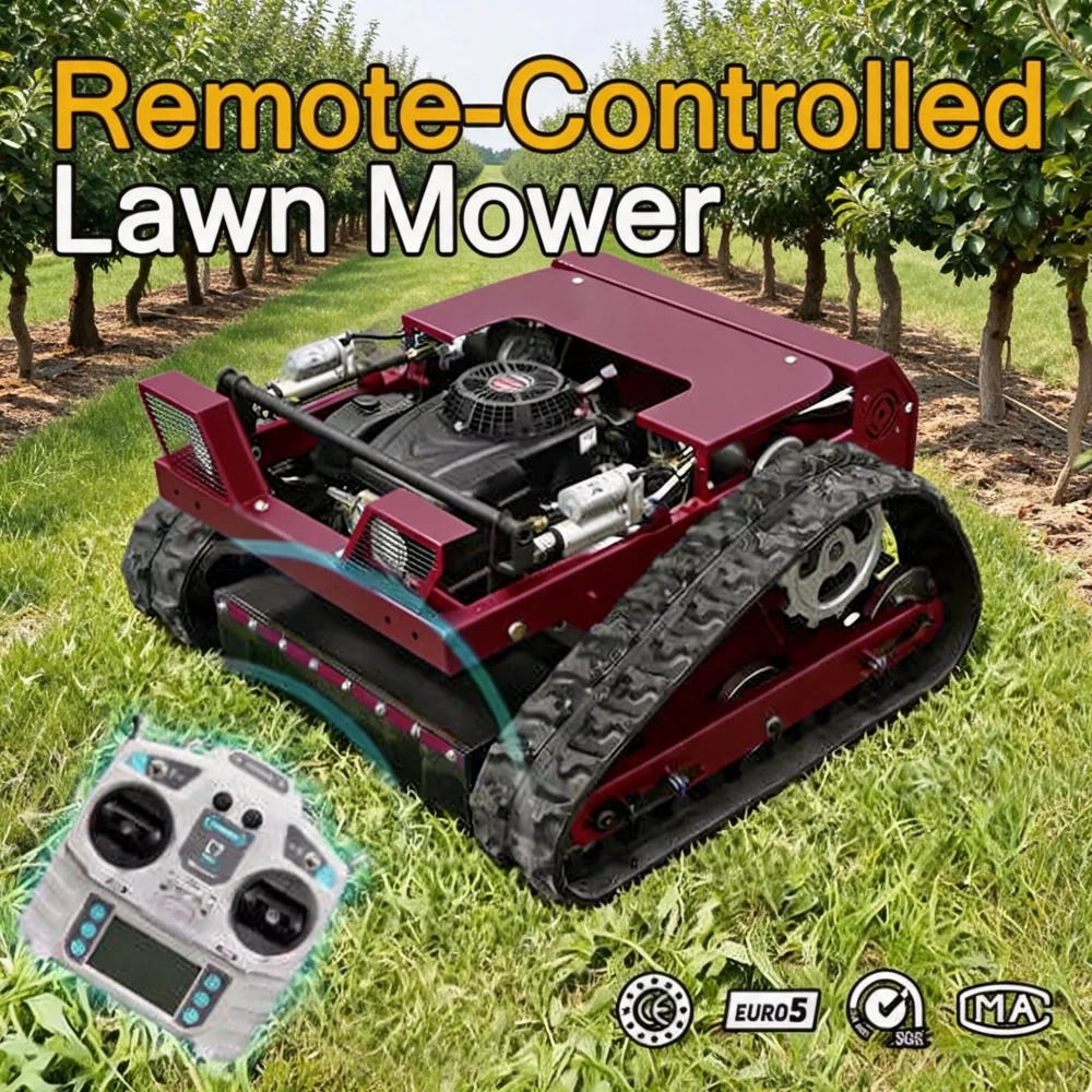 CE Certified All-Terrain Mower 800mm Cutting Width Tracked Lawn Trimmer Remote Control High Efficiency Simple Design Garden
CE Certified All-Terrain Mower 800mm Cutting Width Tracked Lawn Trimmer Remote Control High Efficiency Simple Design Garden