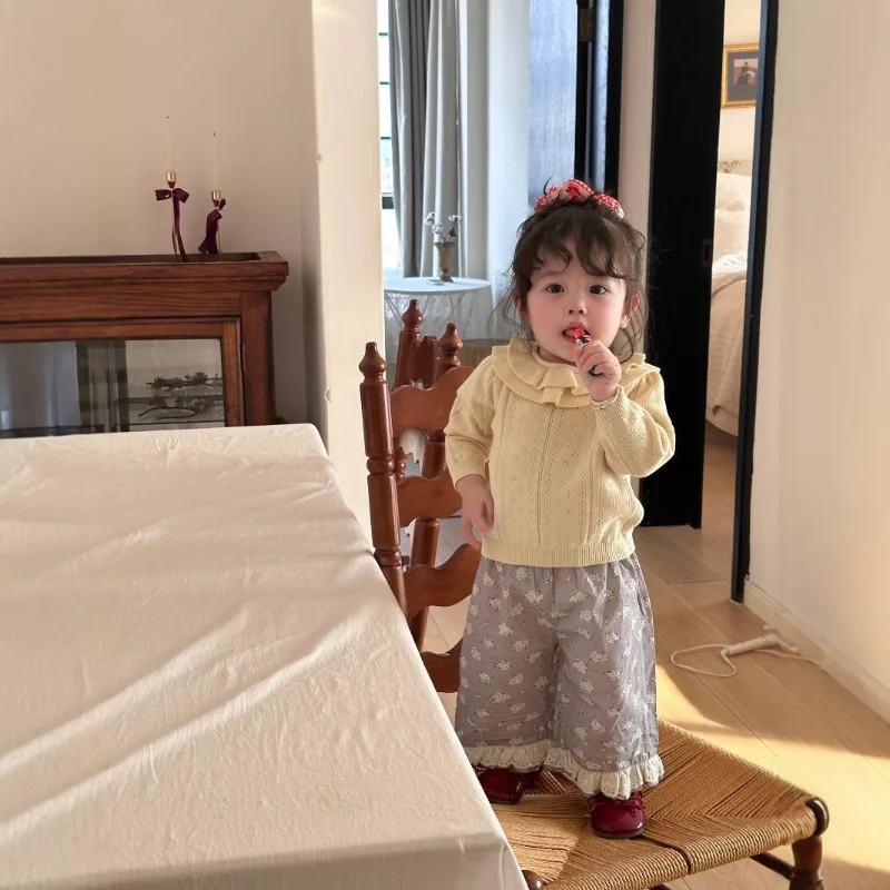 Baby Girls Pants 2025 Autumn Spring Floral Printed Cotton Lace Ruffles Loose Comfortable Cute Cozy Blue Long Pants
Baby Girls Pants 2025 Autumn Spring Floral Printed Cotton Lace Ruffles Loose Comfortable Cute Cozy Blue Long Pants