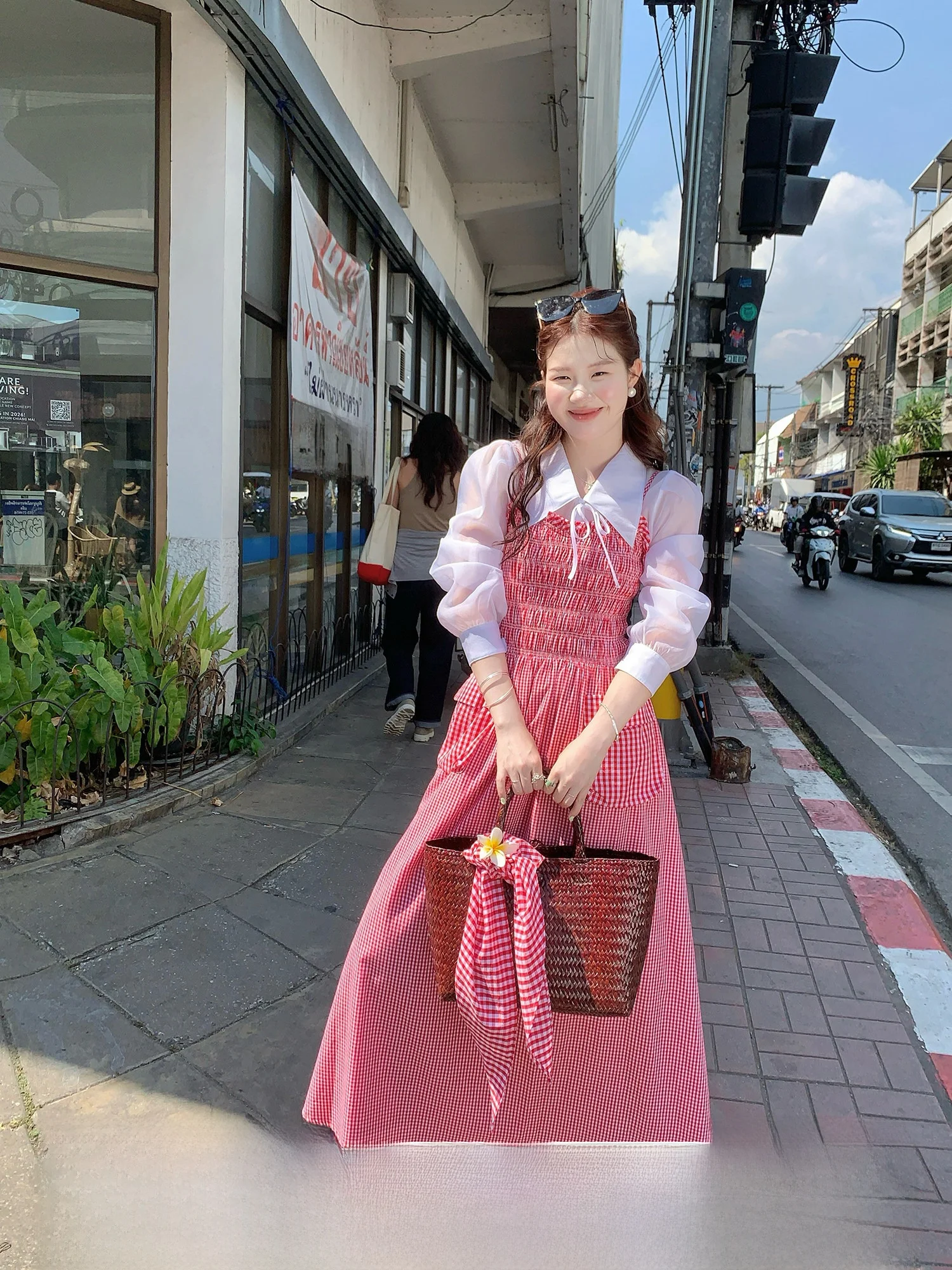 Korean Sle Pure Cotton Plaid Strap Women's Dr Belted Waist A-Line Skirt Casual No-Sve Spring Faion Dr
Korean Sle Pure Cotton Plaid Strap Women's Dr Belted Waist A-Line Skirt Casual No-Sve Spring Faion Dr