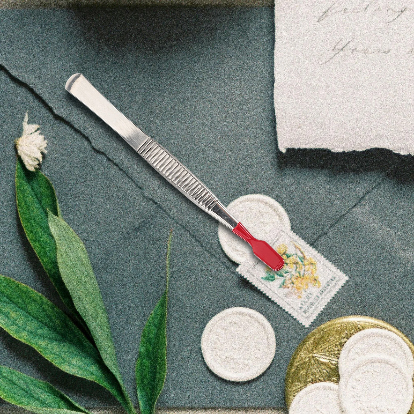 Stamp Tweezer Stainless Steel Ergonomic Lightweight Multipurpose Handheld Tweezers for Stamp Collecting Jewelry
Stamp Tweezer Stainless Steel Ergonomic Lightweight Multipurpose Handheld Tweezers for Stamp Collecting Jewelry