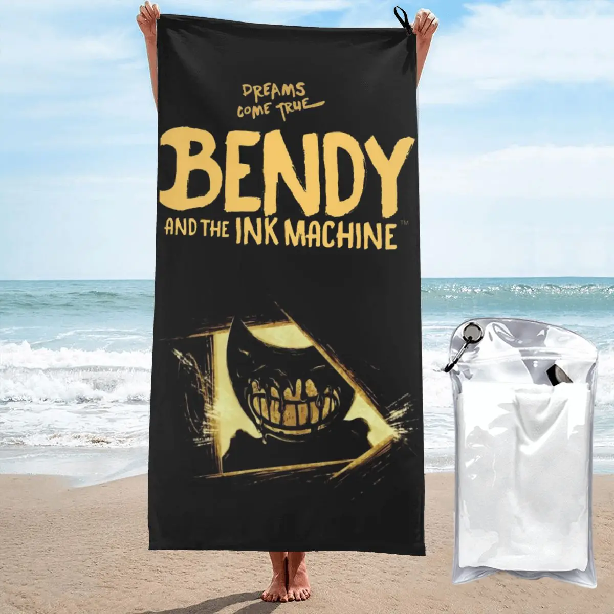 Bendy And The Ink Machine Cartoon Game Beach Towel Soft Microfiber Quick Dry Absorbent Quick Towels For Yoga
Bendy And The Ink Machine Cartoon Game Beach Towel Soft Microfiber Quick Dry Absorbent Quick Towels For Yoga