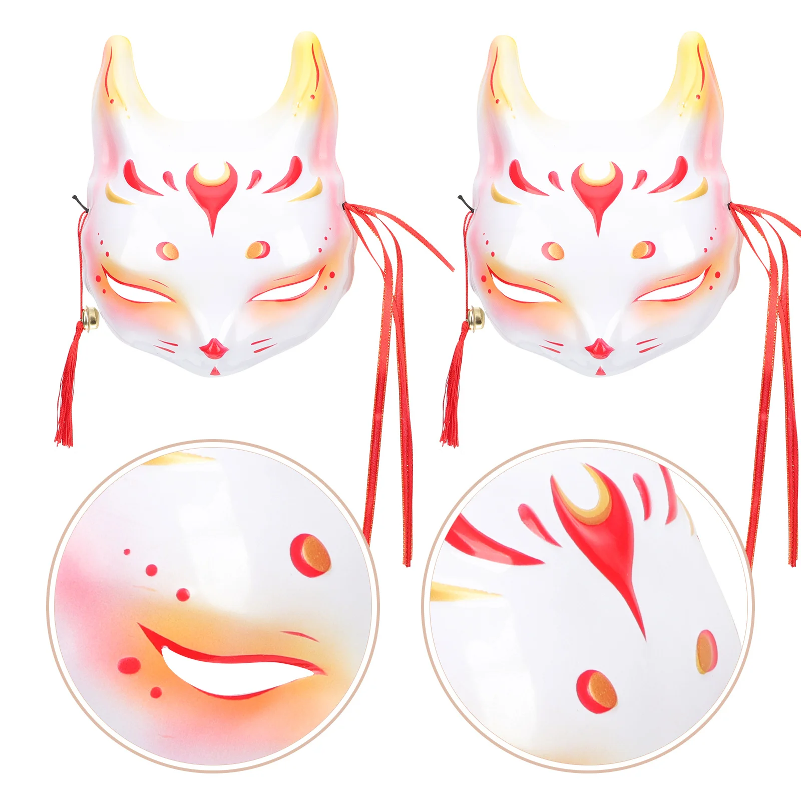 2Pcs Sturdy Fox-Style Half Face Mask Halloween Decorative Masks Cosplay Party Supplies Eye-Catching Fox-Style Mask
2Pcs Sturdy Fox-Style Half Face Mask Halloween Decorative Masks Cosplay Party Supplies Eye-Catching Fox-Style Mask
