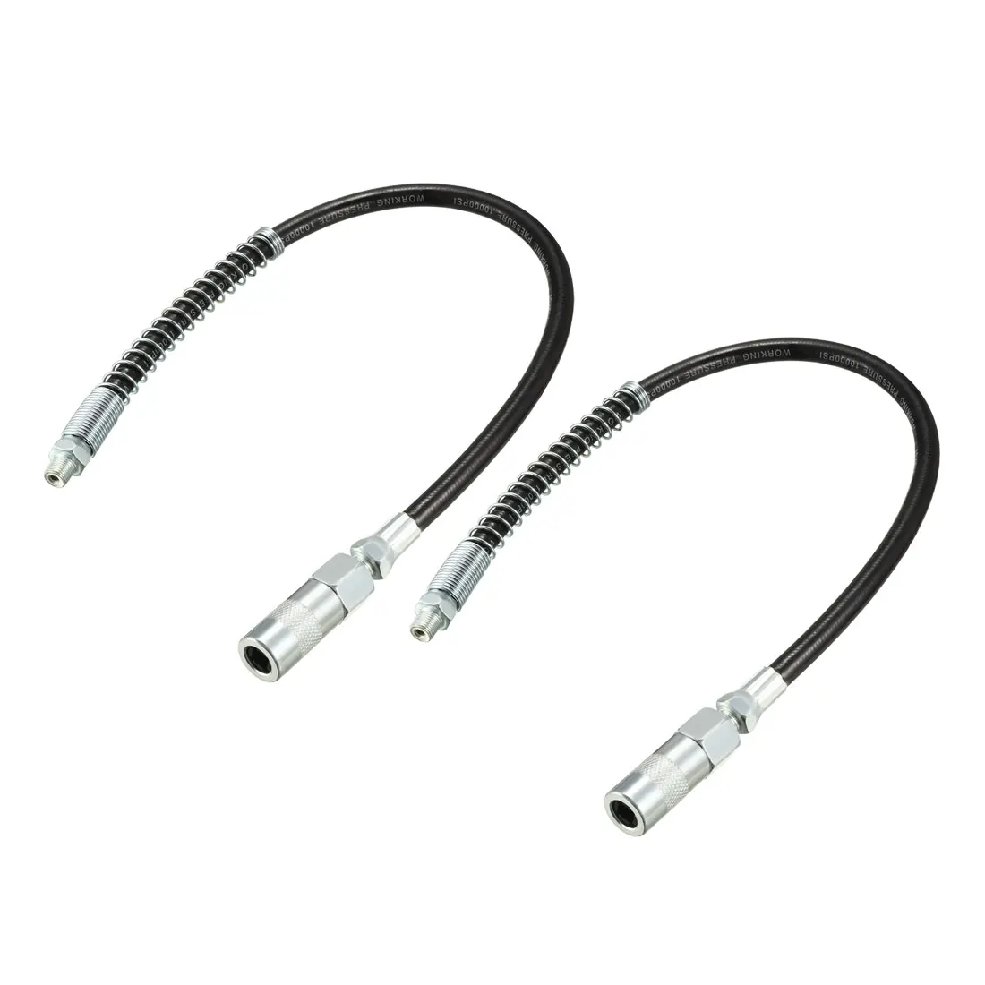 2Pc NPT1/8 Thread Tube Flexible Extension Grease Whip Hose Hard Long Gun 10000PSI Pipe with Connector for Machinery Moving Parts
2Pc NPT1/8 Thread Tube Flexible Extension Grease Whip Hose Hard Long Gun 10000PSI Pipe with Connector for Machinery Moving Parts