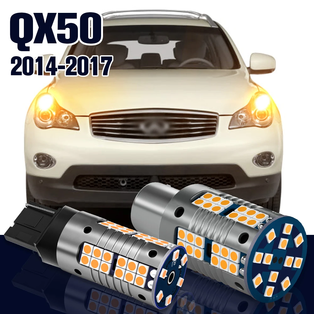 Turn Signal Light Bulb 2pcs LED Turning Lamp For Infiniti QX50 Accessories 2014 2015 2016 2017
Turn Signal Light Bulb 2pcs LED Turning Lamp For Infiniti QX50 Accessories 2014 2015 2016 2017