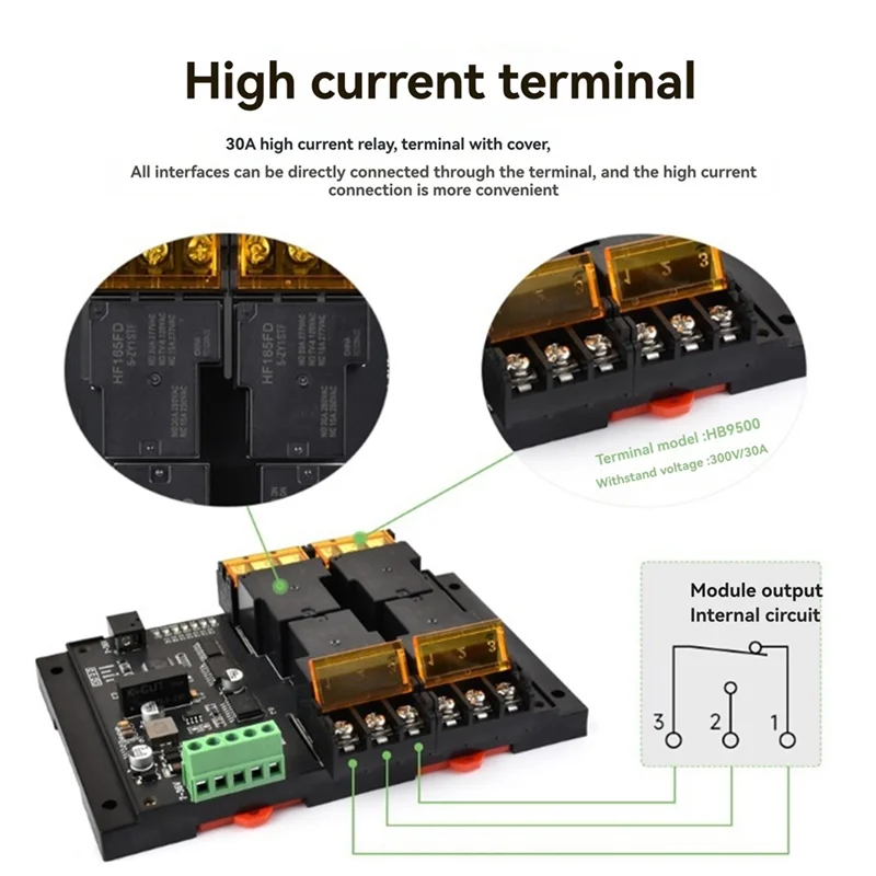 A37T-DIN-Rail 4-канальный релейный модуль Протокол Modbus RTU RS485 Сильноточный релейный модуль Разобразная схема защиты изоляции
A37T-DIN-Rail 4-канальный релейный модуль Протокол Modbus RTU RS485 Сильноточный релейный модуль Разобразная схема защиты изоляции