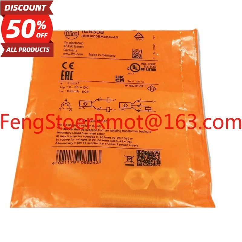 IE5338 Новый оригинальный индуктивный датчик приближения M8 IE5338
IE5338 Новый оригинальный индуктивный датчик приближения M8 IE5338