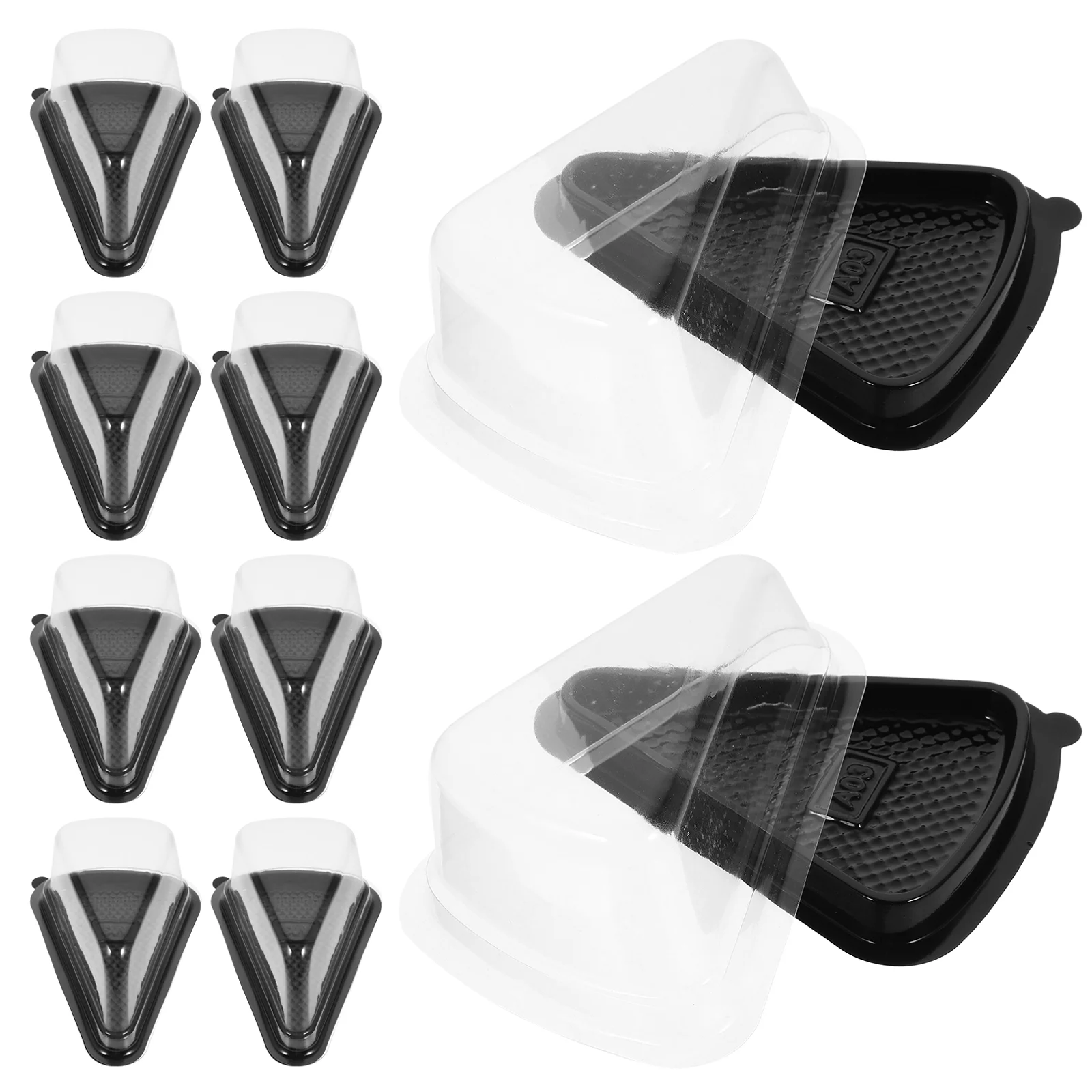 10 PCS Food Containers with Lids Gift Packaging Boxes Triangle Cake Sandwich Tray Fruit Black
10 PCS Food Containers with Lids Gift Packaging Boxes Triangle Cake Sandwich Tray Fruit Black