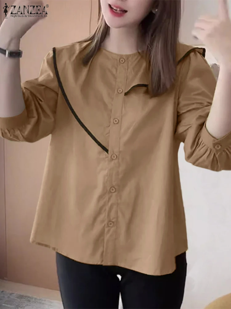 ZANZEA Fashion ummer Elegant Work OL Blouse Casual Buttons Down Tops Female Patchwork Blusas 2024 Women O Neck 3/4 Sleeve Shirt
ZANZEA Fashion ummer Elegant Work OL Blouse Casual Buttons Down Tops Female Patchwork Blusas 2024 Women O Neck 3/4 Sleeve Shirt