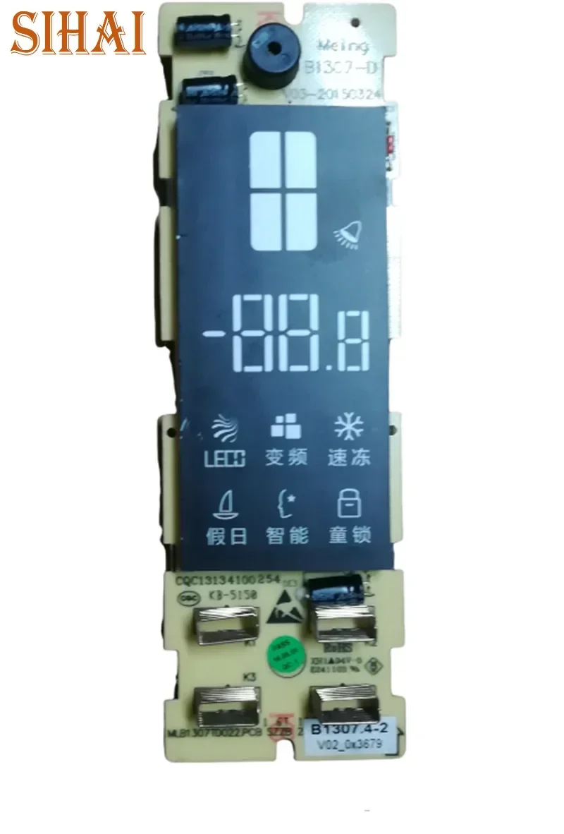 Используется для компьютерной платы холодильника Meiling B1307.4-2 Экран дисплея тачпад Плата питания Плата управления
Используется для компьютерной платы холодильника Meiling B1307.4-2 Экран дисплея тачпад Плата питания Плата управления