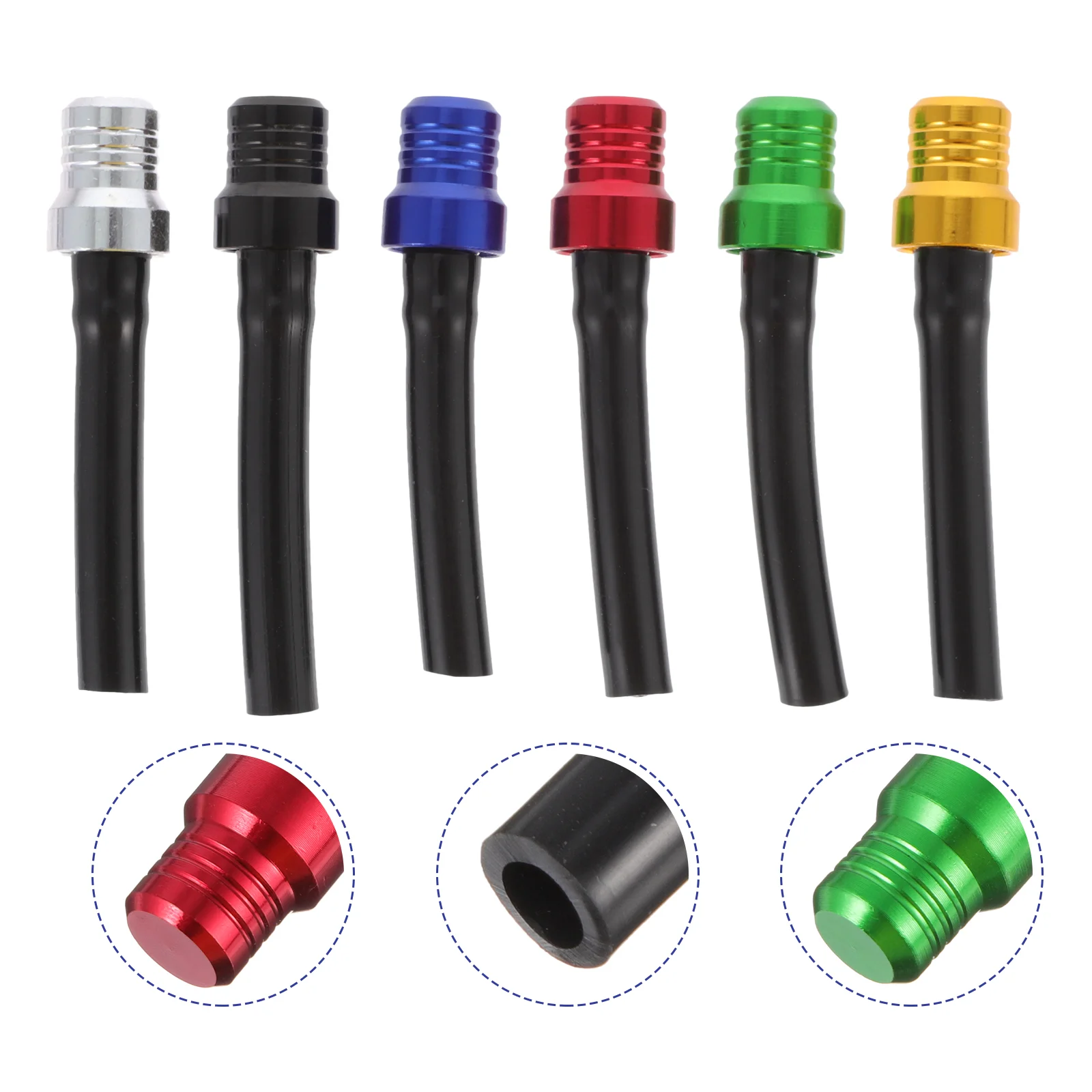 6 Pcs Tank Cap Gas Caps for ATV Motorcycle Vent Accessories Aluminum Alloy Air Hose
6 Pcs Tank Cap Gas Caps for ATV Motorcycle Vent Accessories Aluminum Alloy Air Hose