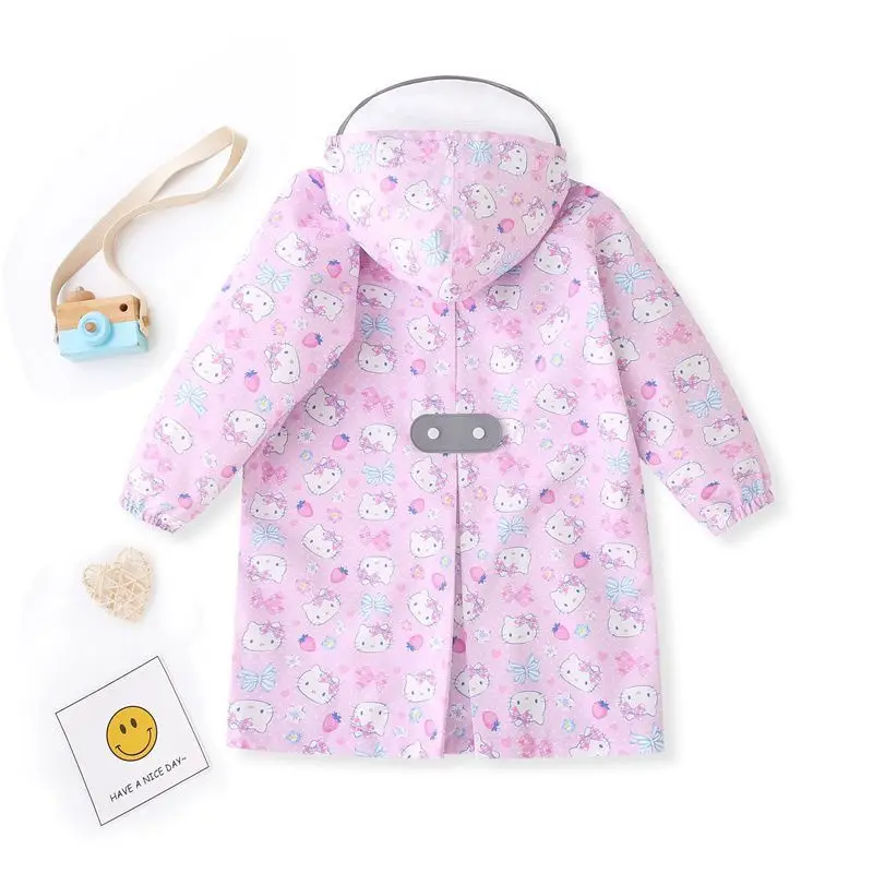 Summer Hello Kitty Anime Kawaii Sanrio Ins Raincoat Cute Cartoon Kuromi My Melody Waterproof Rain Clothing Gifts for Kids
Summer Hello Kitty Anime Kawaii Sanrio Ins Raincoat Cute Cartoon Kuromi My Melody Waterproof Rain Clothing Gifts for Kids