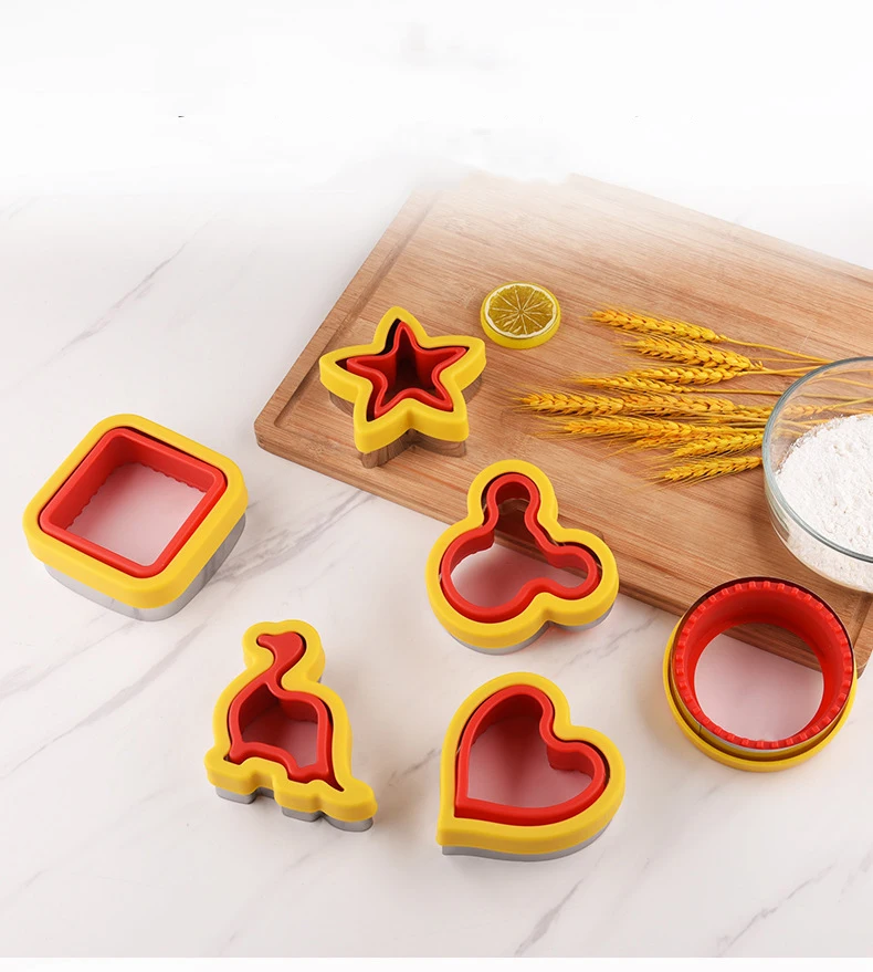 6-set Fun shaped Cookie Cutters Dinosaur, Mickey & more. Food - grade material, perfect for making cute cookies Sandwich bread
6-set Fun shaped Cookie Cutters Dinosaur, Mickey & more. Food - grade material, perfect for making cute cookies Sandwich bread