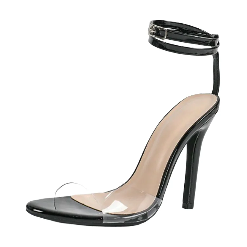 Black Fashion Clear Buckle Strap Sandals Women Open Toe stiletto High Heels Sexy Party Wedding Summer Shoes Zapatos Mujer
Black Fashion Clear Buckle Strap Sandals Women Open Toe stiletto High Heels Sexy Party Wedding Summer Shoes Zapatos Mujer