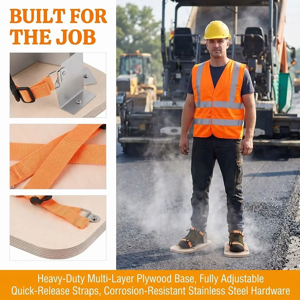 Quick Click Buckles Asphalt Shoes Adjustable Straps Thermal Barrier Compacting Shoes Thermal Insulation AC Plywood Shoes
Quick Click Buckles Asphalt Shoes Adjustable Straps Thermal Barrier Compacting Shoes Thermal Insulation AC Plywood Shoes