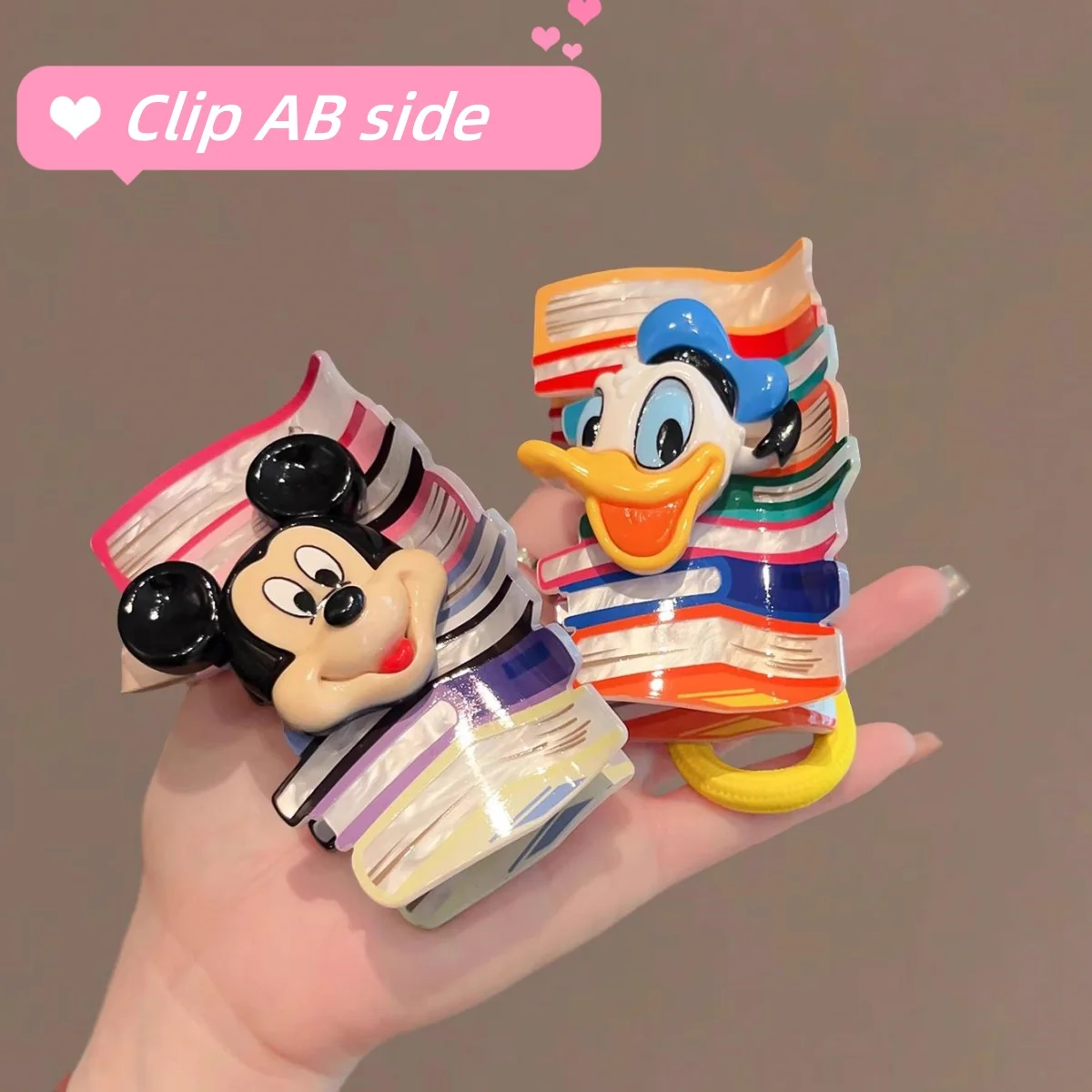 Disney donald duck cartoon colored clip Mickey Duck AB face plate hair child fun back head shark clip female women accessories
Disney donald duck cartoon colored clip Mickey Duck AB face plate hair child fun back head shark clip female women accessories