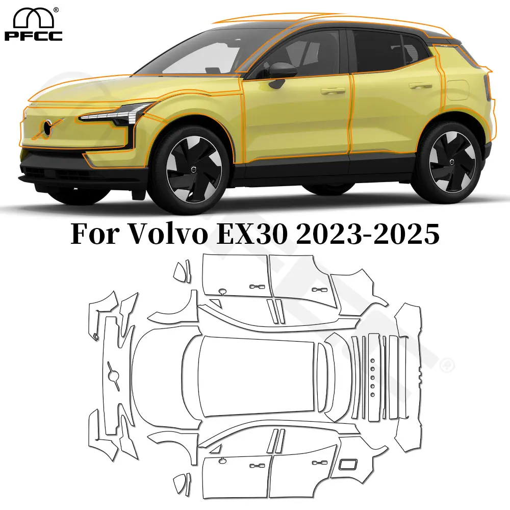 For Volvo EX30 2023-2025 TPU Paint Protection Film Anti-scratch Car Body Clear Bra Pre-cut PPF Resistant Repairable Invisible 
For Volvo EX30 2023-2025 TPU Paint Protection Film Anti-scratch Car Body Clear Bra Pre-cut PPF Resistant Repairable Invisible