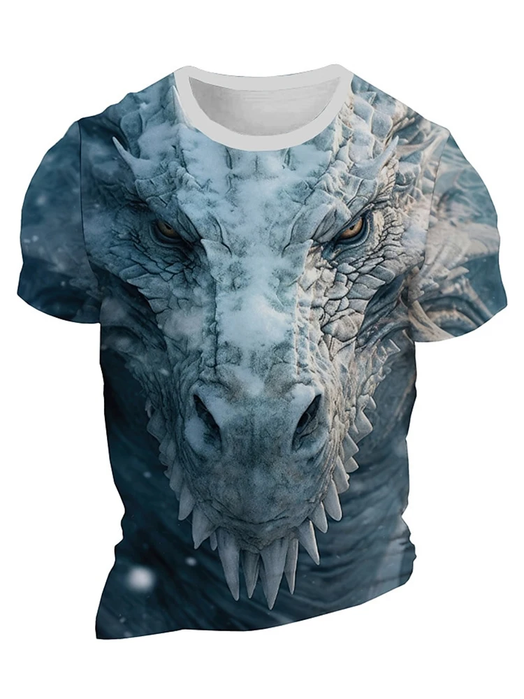 3D Printing Dragon Pattern Men's T-shirt Summer Fashion Street Style Short Sleeved Tees Crew Neck Loose Comfortable Men Clothing
3D Printing Dragon Pattern Men's T-shirt Summer Fashion Street Style Short Sleeved Tees Crew Neck Loose Comfortable Men Clothing