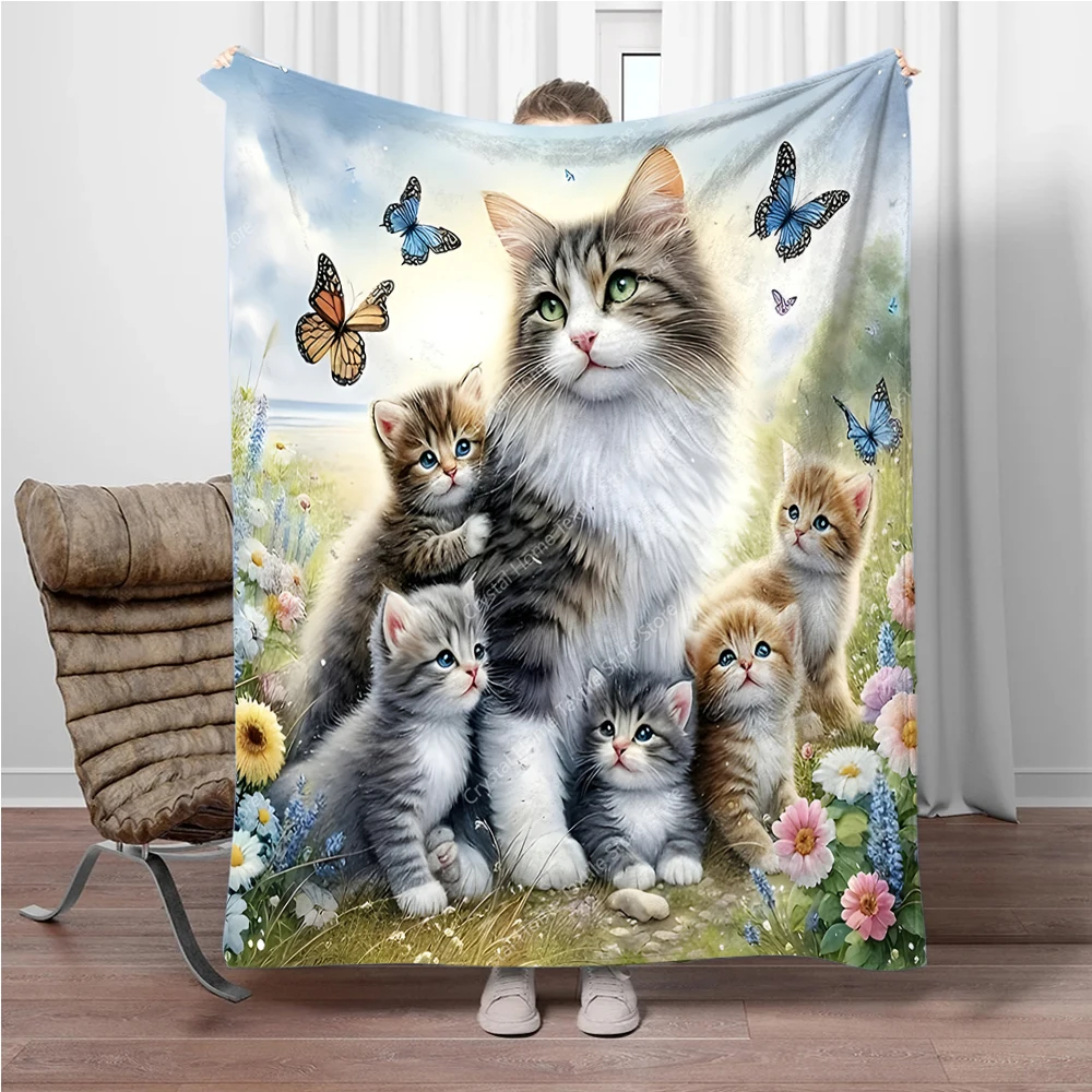 Cat Painting Flannel Blanket Soft Warm Throw Blanket Home Lunch Break Blanket For Couch Sofa Office Bed Trave Fashion Gift
Cat Painting Flannel Blanket Soft Warm Throw Blanket Home Lunch Break Blanket For Couch Sofa Office Bed Trave Fashion Gift