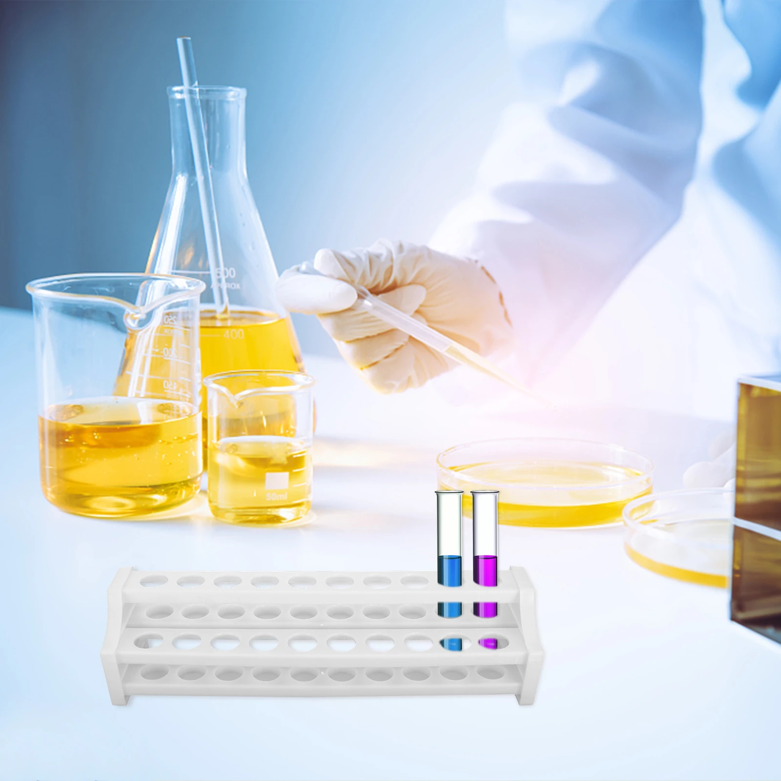 5 Pcs Dropper Holder Laboratory Tool Glass Test Tube Stand 20-hole Rack Plastic Organizer
5 Pcs Dropper Holder Laboratory Tool Glass Test Tube Stand 20-hole Rack Plastic Organizer