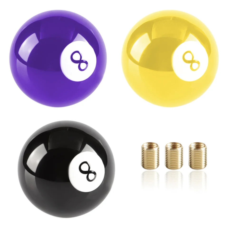 Автомобильная ручка переключения передач из бильярдного шара из смолы, короткая ручка рычага переключения передач для ручки переключения передач M10X1.5 M8x1.25 M10x1.25 M12x1.25
Автомобильная ручка переключения передач из бильярдного шара из смолы, короткая ручка рычага переключения передач для ручки переключения передач M10X1.5 M8x1.25 M10x1.25 M12x1.25
