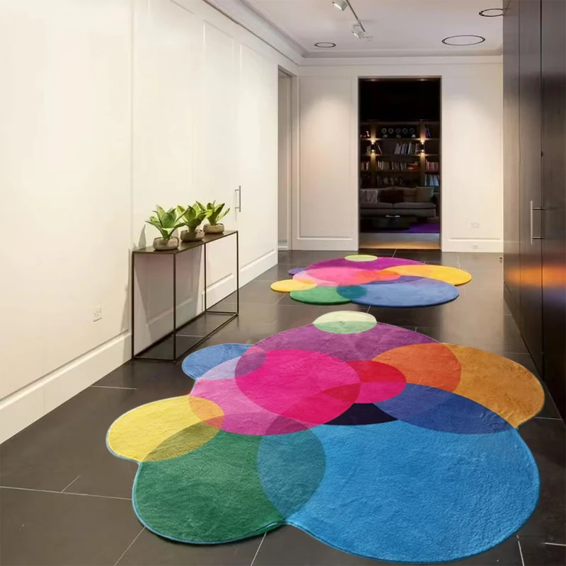 Modern light luxury geometric creative dopamine color living room carpet Nordic simple bedroom entrance designer carpet
Modern light luxury geometric creative dopamine color living room carpet Nordic simple bedroom entrance designer carpet