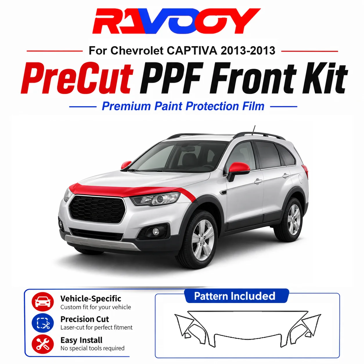 8.5mil TPU Precut PPF Kit For 2025-2026 Acura ADX - Hood, Partial Fenders & Full Mirror Set - Self-Healing Gloss Clear Bra Film
8.5mil TPU Precut PPF Kit For 2025-2026 Acura ADX - Hood, Partial Fenders & Full Mirror Set - Self-Healing Gloss Clear Bra Film