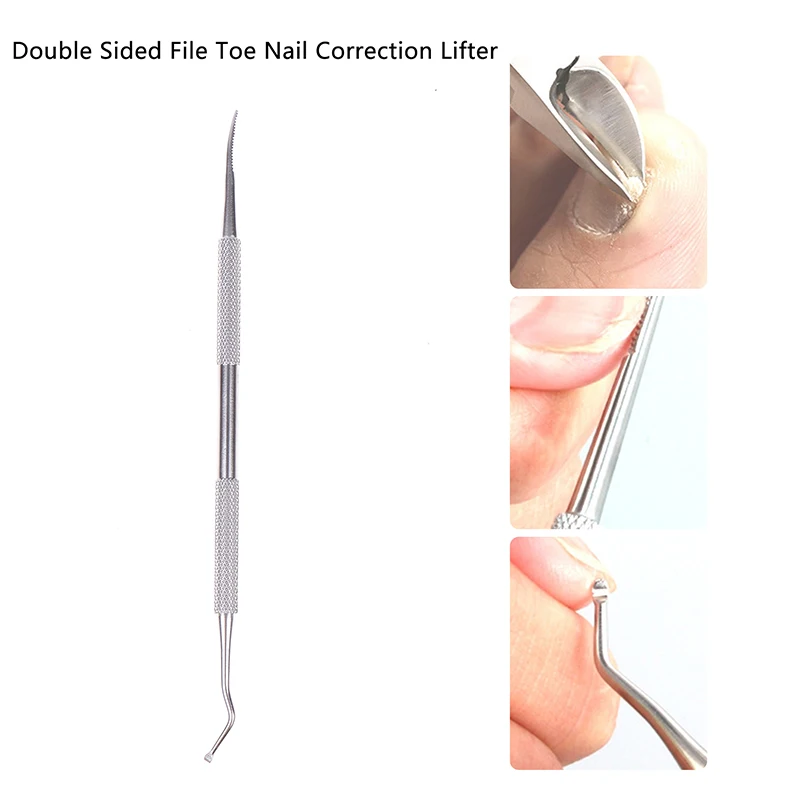 Stainless Nail Care Ingrown Toe Nail Lifter File Double Ended Sided Manicure Pedicure Toenails Clean Foot Care Correction Tool
Stainless Nail Care Ingrown Toe Nail Lifter File Double Ended Sided Manicure Pedicure Toenails Clean Foot Care Correction Tool