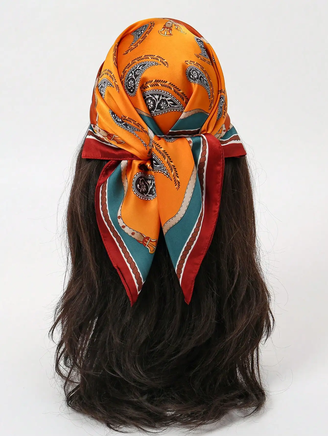 1pc Bohemian Style Polka Dots Printed Satin Scarf, Elegant Headscarf Shawl For Daily Casual Wear, Sun Protection
1pc Bohemian Style Polka Dots Printed Satin Scarf, Elegant Headscarf Shawl For Daily Casual Wear, Sun Protection