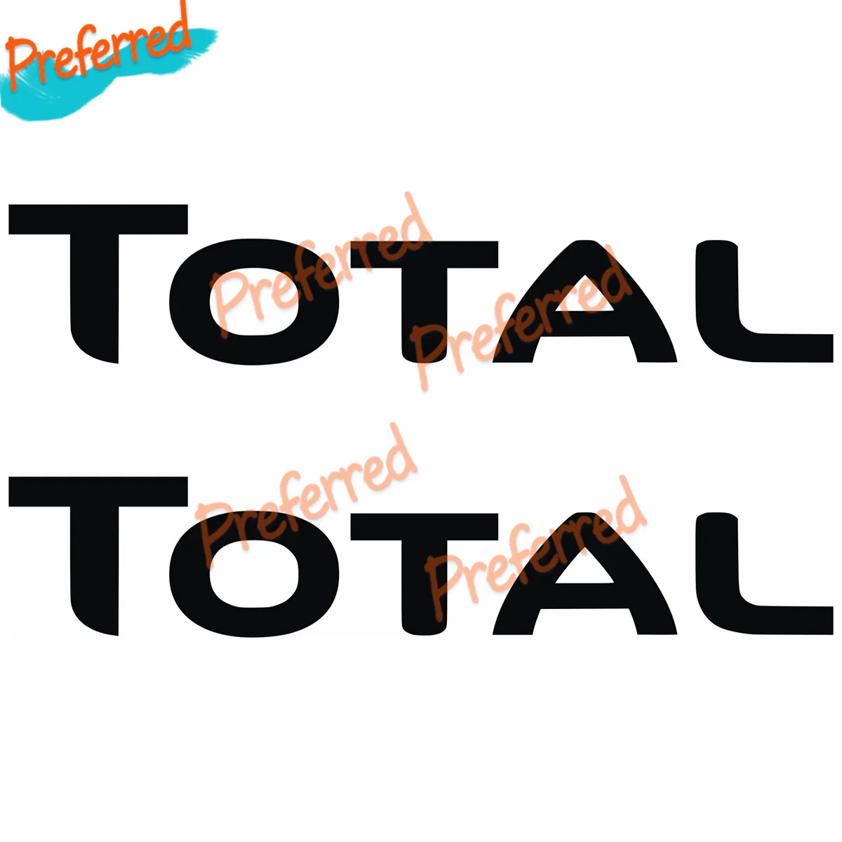 2 X PEGATINAS STICKER VINILO TOTAL Sponsor Vinyl Aufkleber Sponsor Decal Customizable in Any Size No Background
2 X PEGATINAS STICKER VINILO TOTAL Sponsor Vinyl Aufkleber Sponsor Decal Customizable in Any Size No Background